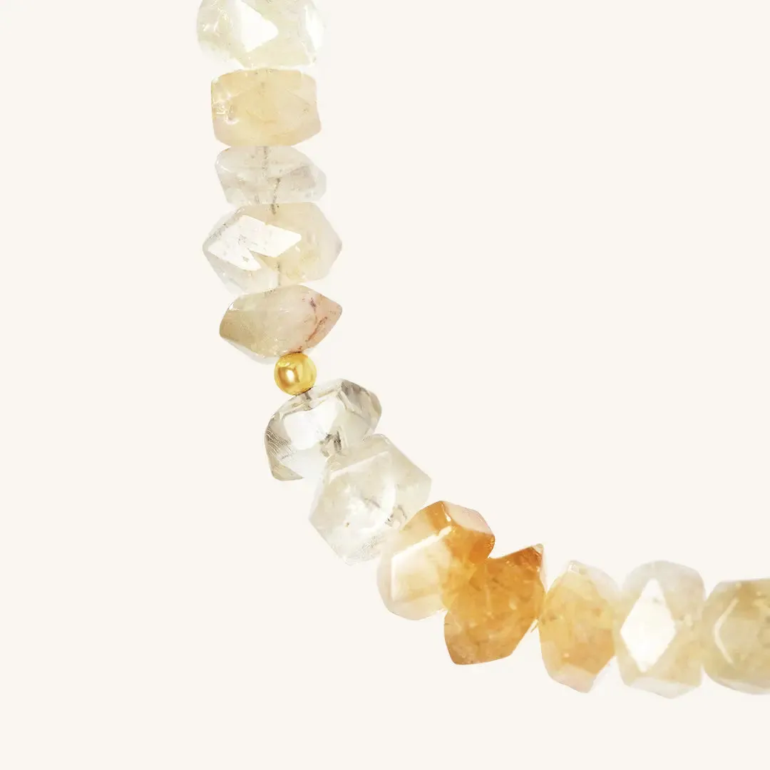 Myall Citrine Stone Necklace