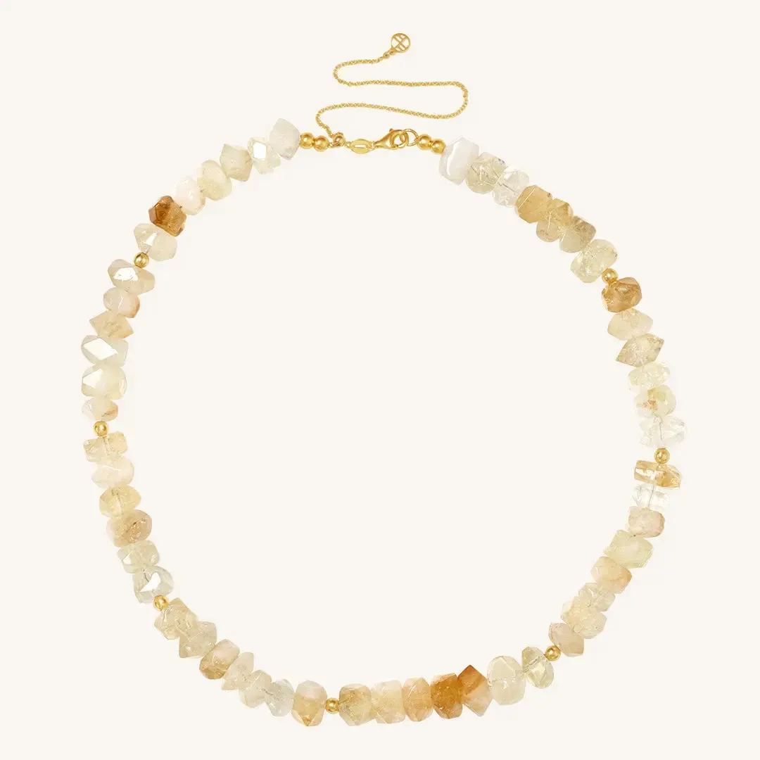 Myall Citrine Stone Necklace