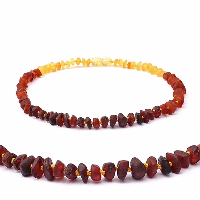 Natural Amber Beads Necklace Genuine Baltic Amber Stone Baby Necklace Gift