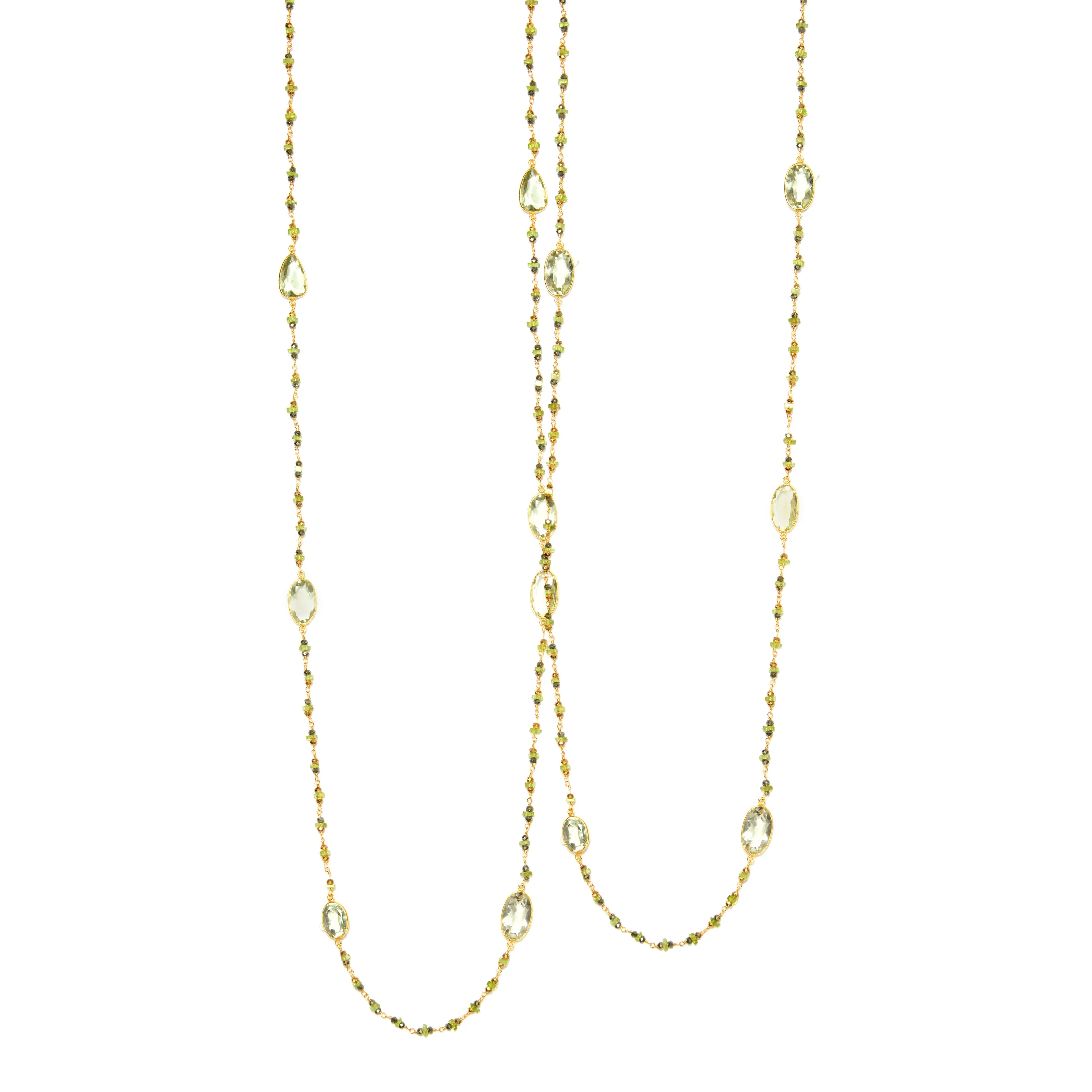 Necklace - Prasiolite & Peridot