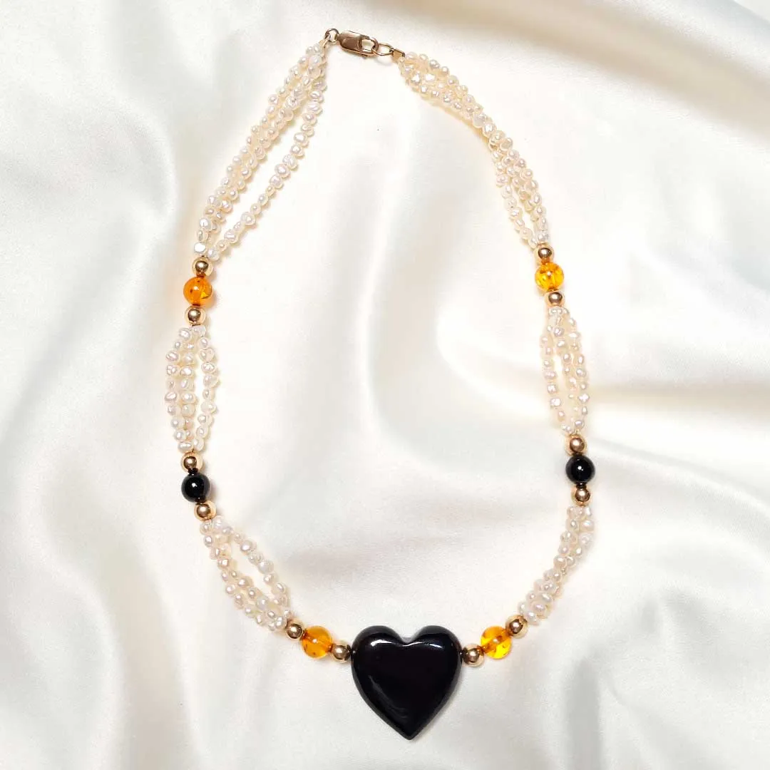 Pearl and Jade Necklace