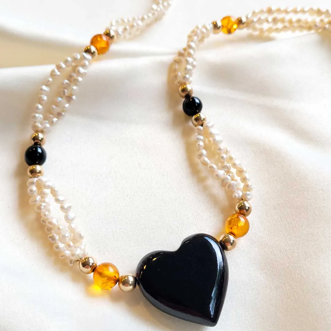 Pearl and Jade Necklace