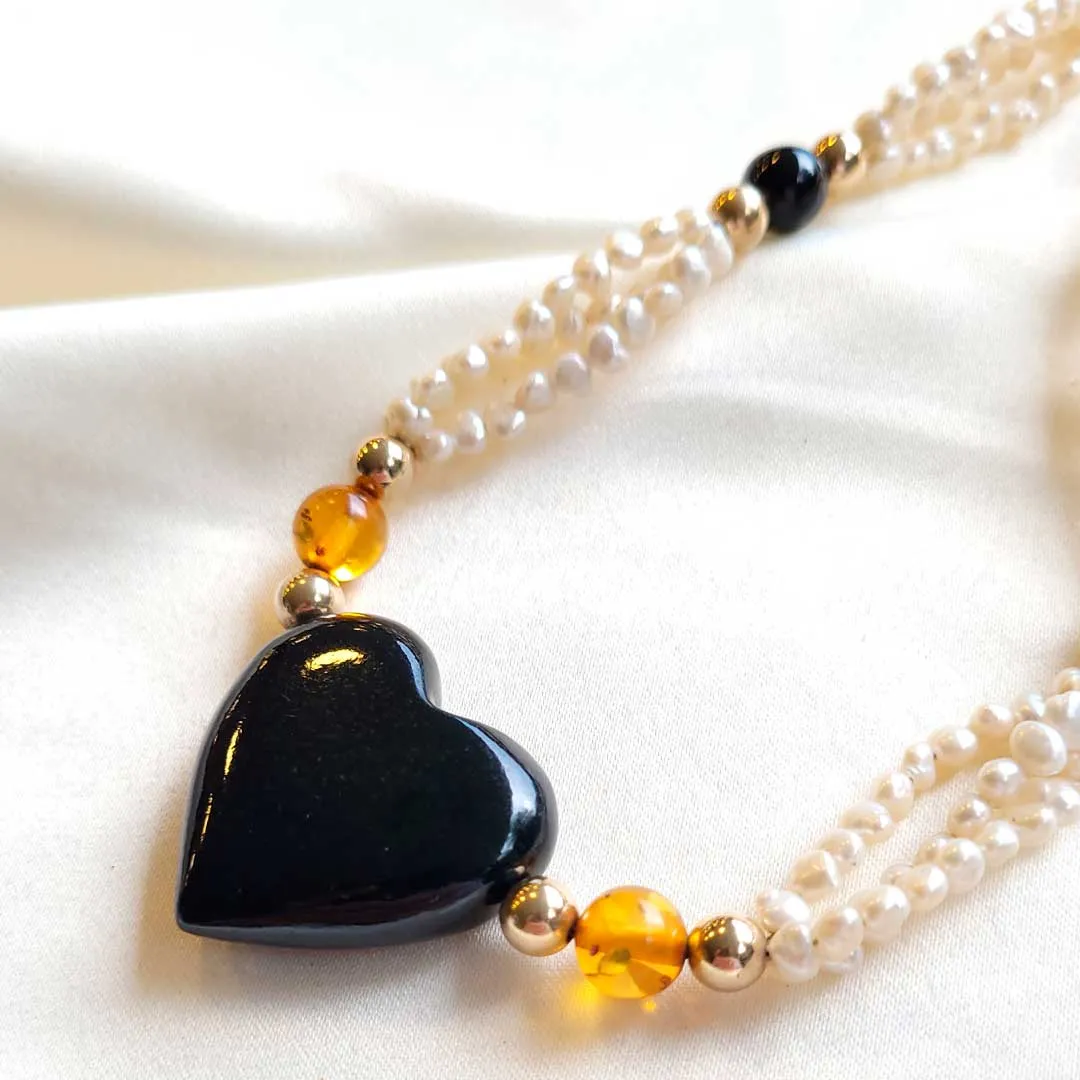 Pearl and Jade Necklace