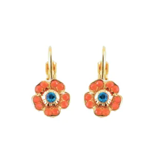 Petite Cosmos Leverback Earrings in "Rainbow Sherbet" *Custom*