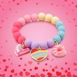 Rainbow Heart Whimsy Bracelet