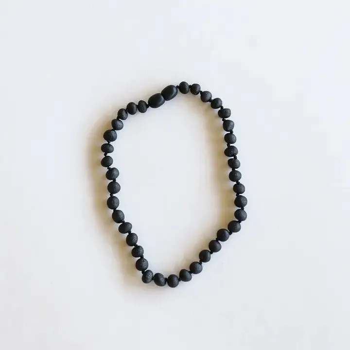 Raw Black Amber - Baltic Amber Necklace