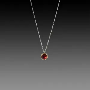 Rose Cut Garnet Necklace