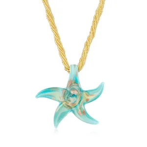 Ross-Simons Italian Murano Glass Starfish Necklace