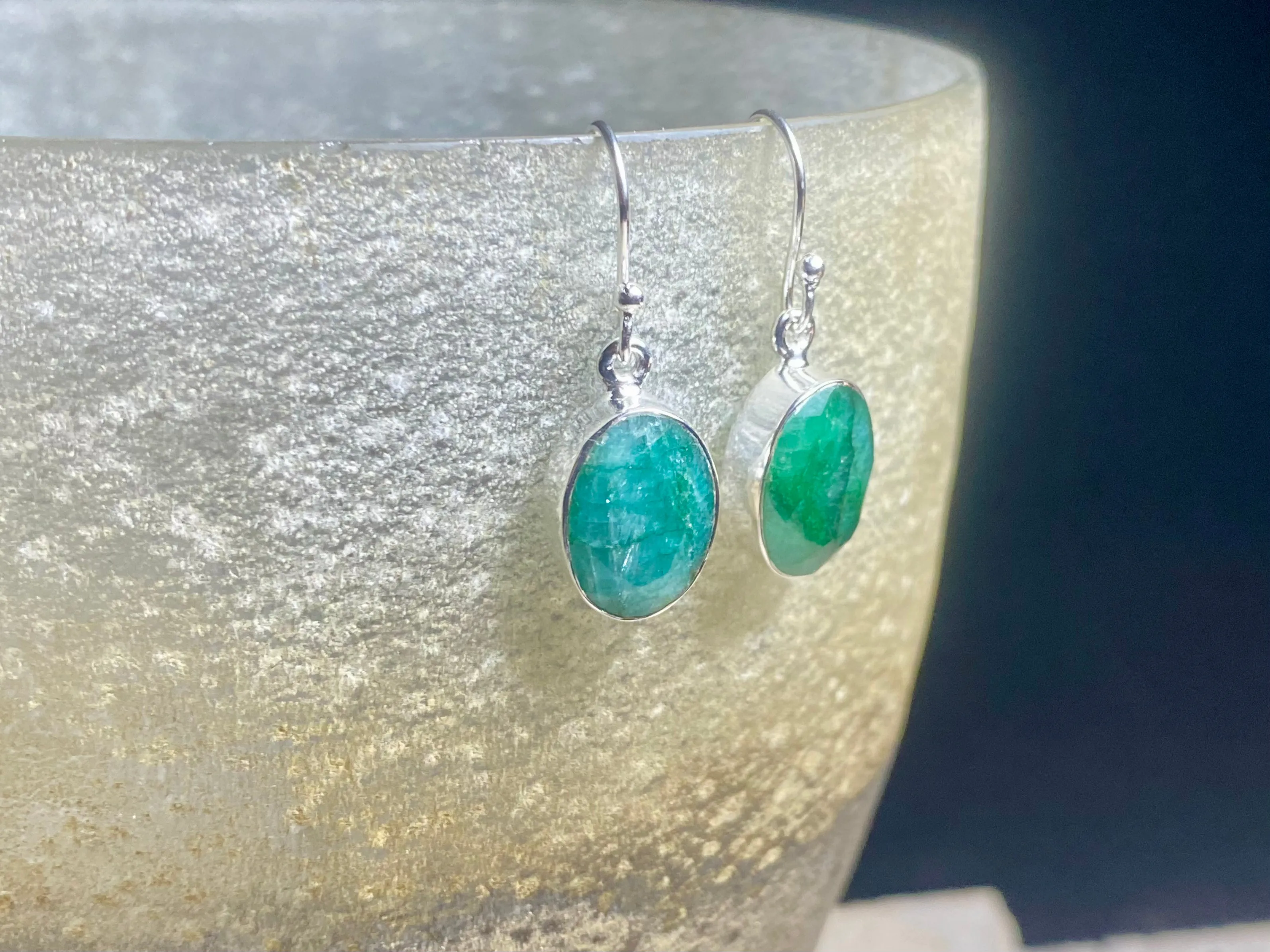 Ruby and Emerald Earrings