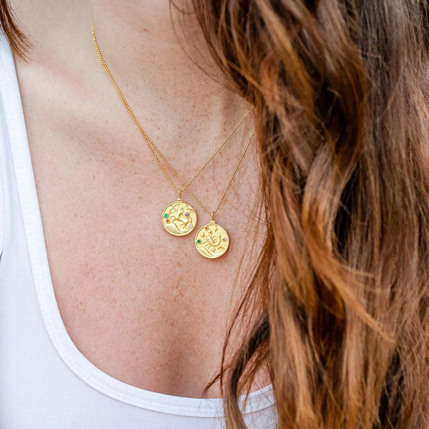 Sagittarius Zodiac Mantra Necklace