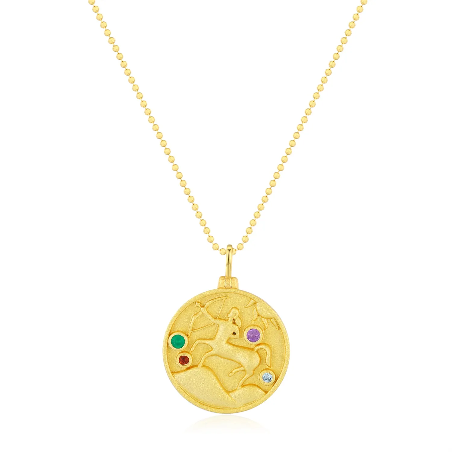 Sagittarius Zodiac Mantra Necklace