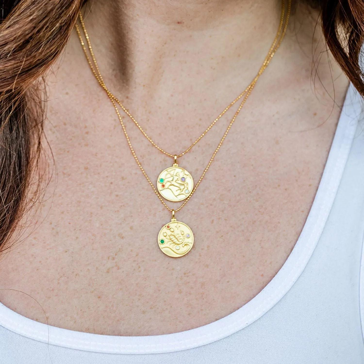 Sagittarius Zodiac Mantra Necklace