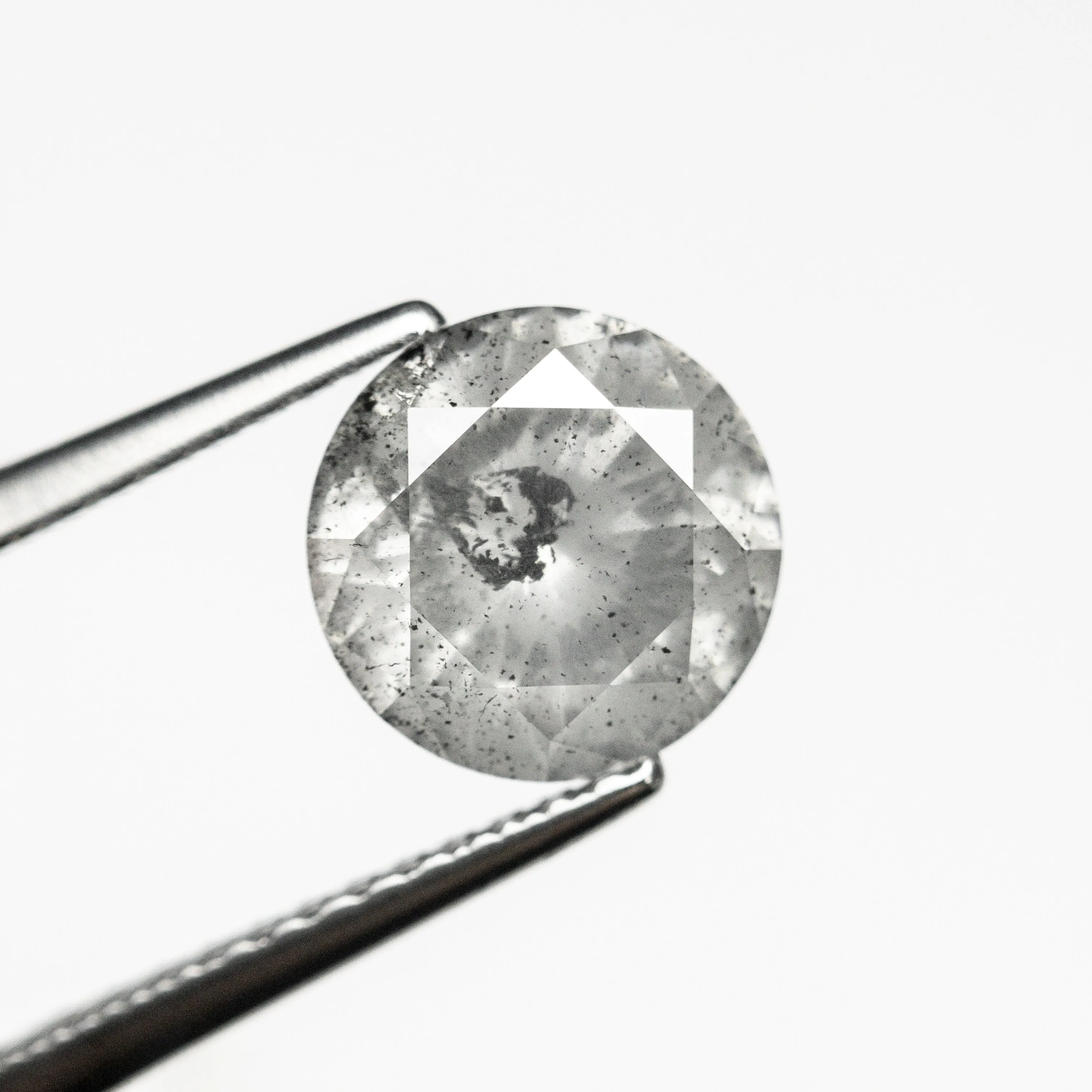 Salt and Pepper Brilliant Diamond - 1.61ct Round