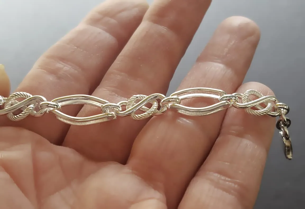 Silver Celtic Knot Bracelet, Infinity