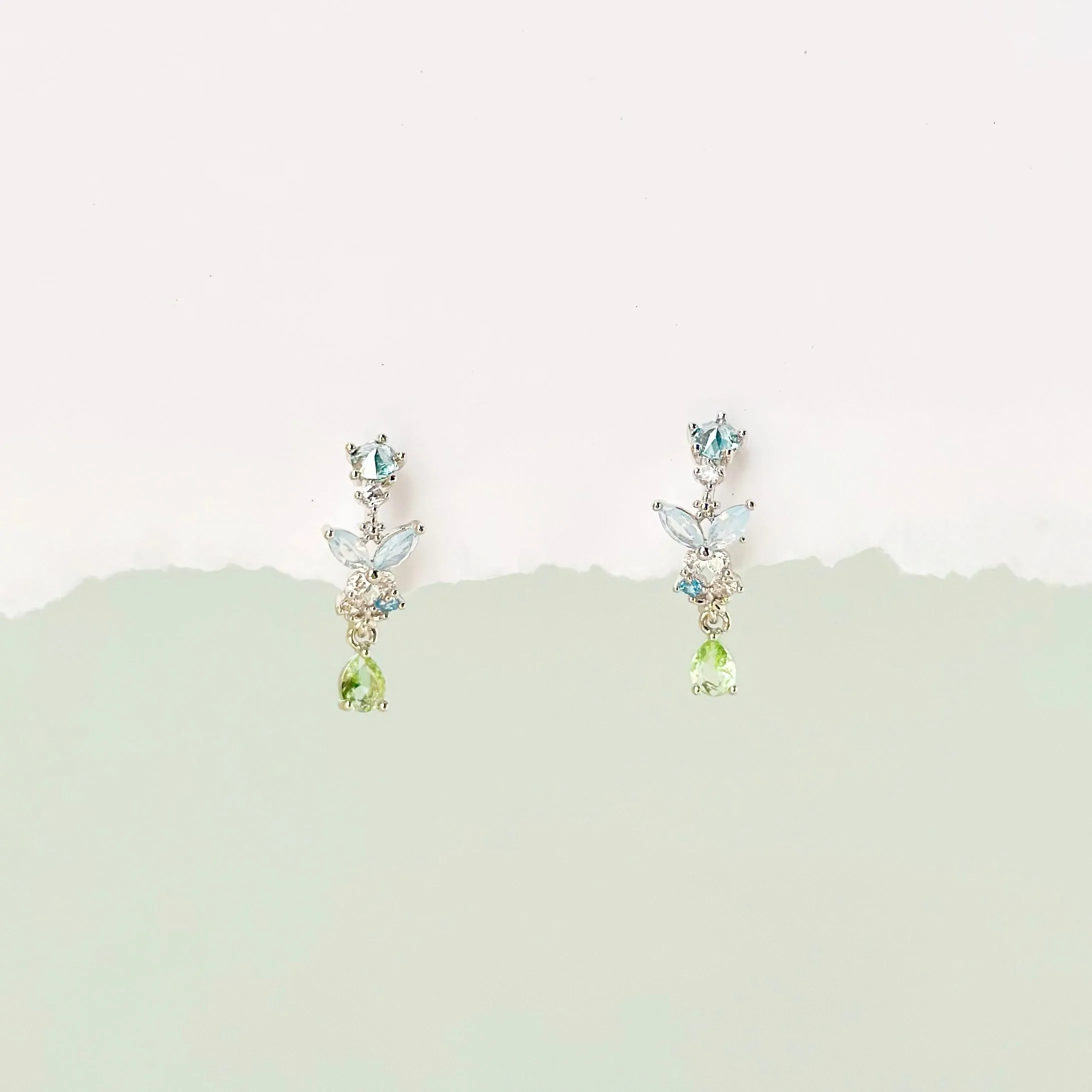 Silver Coral Bells Earrings