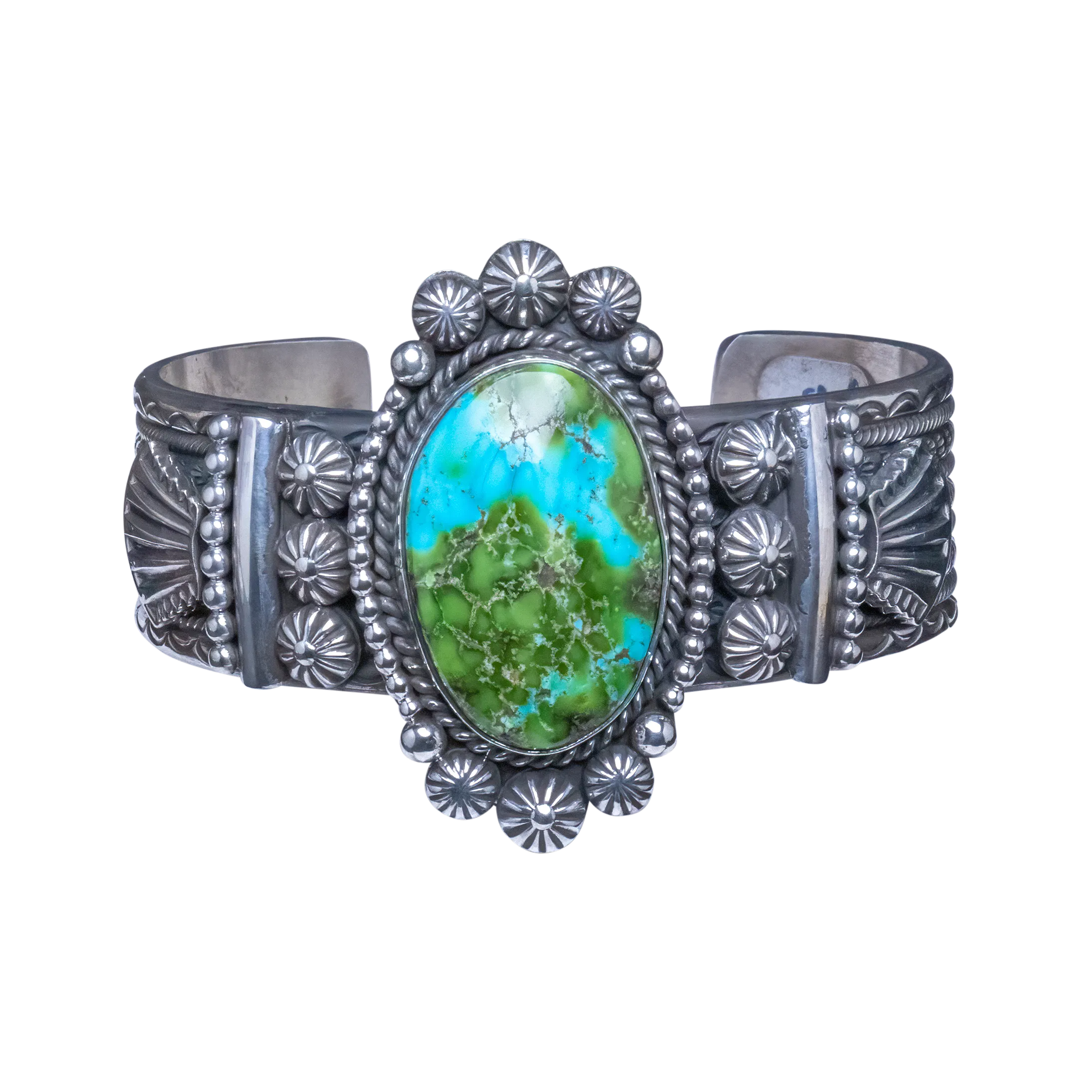 Sonoran Gold Turquoise Bracelet | Navajo Handmade