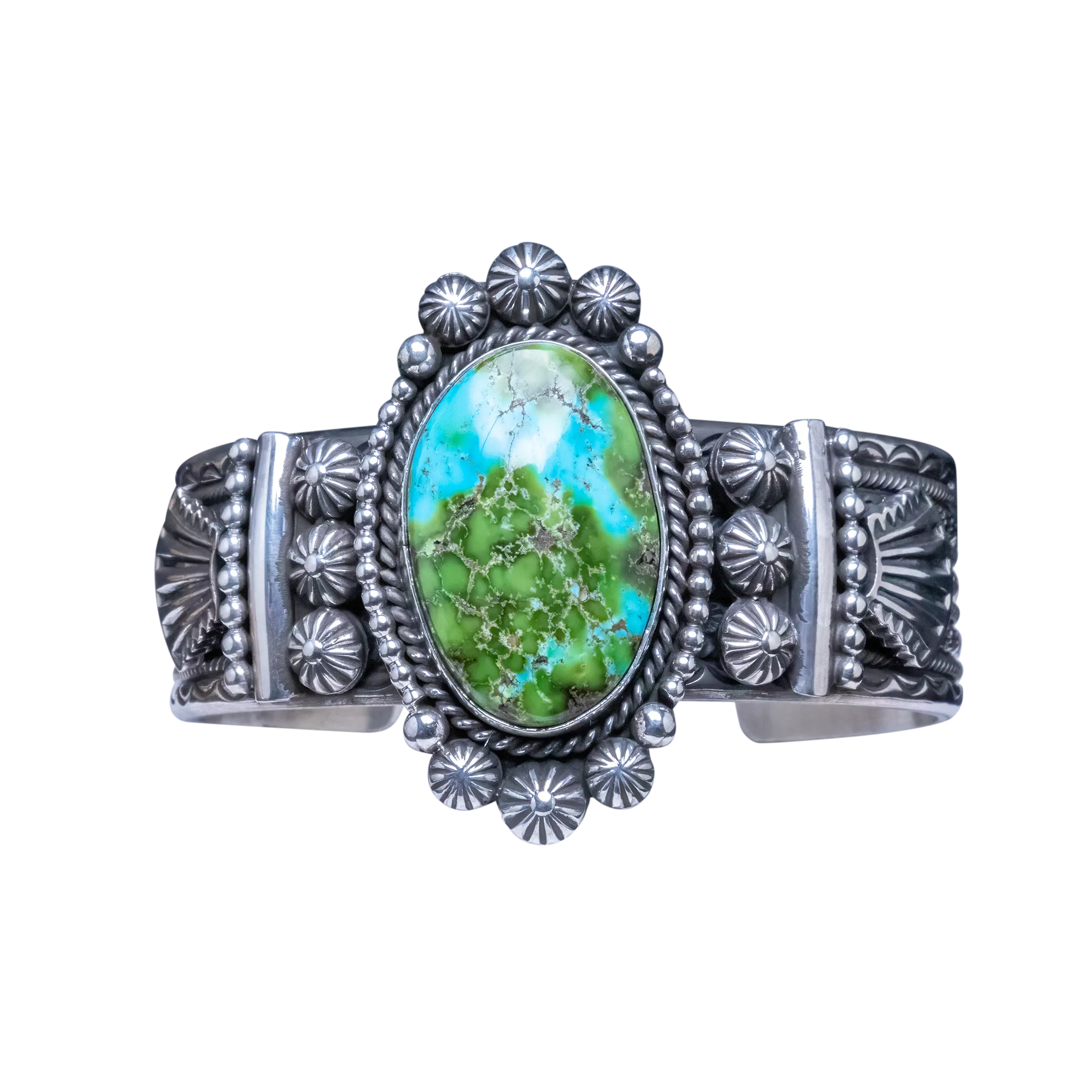 Sonoran Gold Turquoise Bracelet | Navajo Handmade