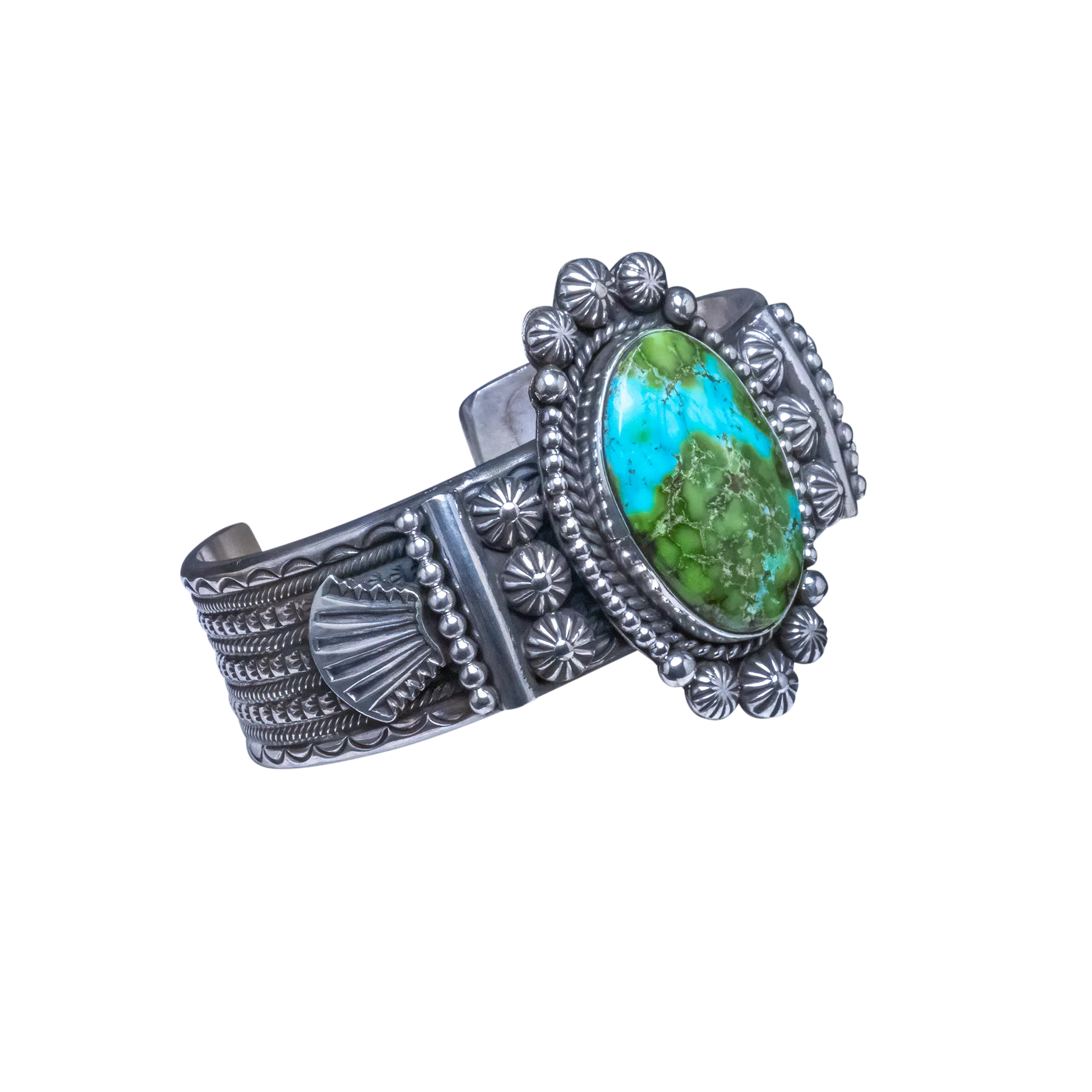 Sonoran Gold Turquoise Bracelet | Navajo Handmade