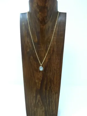 Speckled moonstone necklace