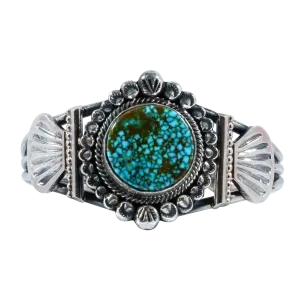 Spiderweb Kingman Turquoise Cuff | Leon Martinez