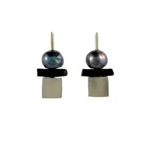 Square Black Earrings - Ari Athans
