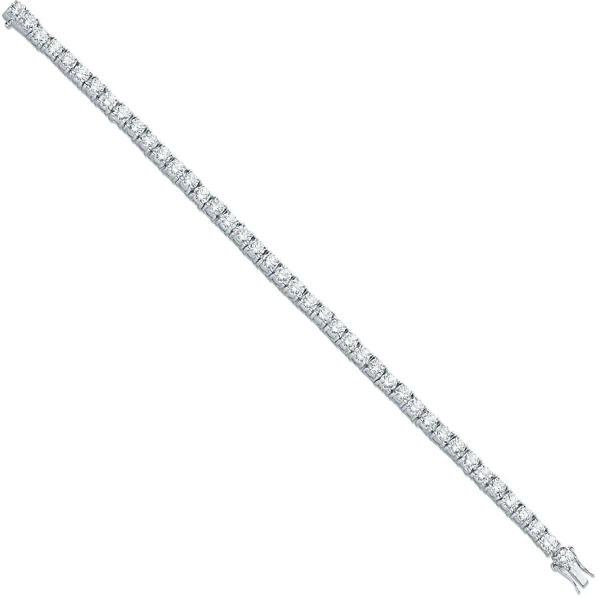 Sterling Silver 4.3mm CZ Tennis Bracelet