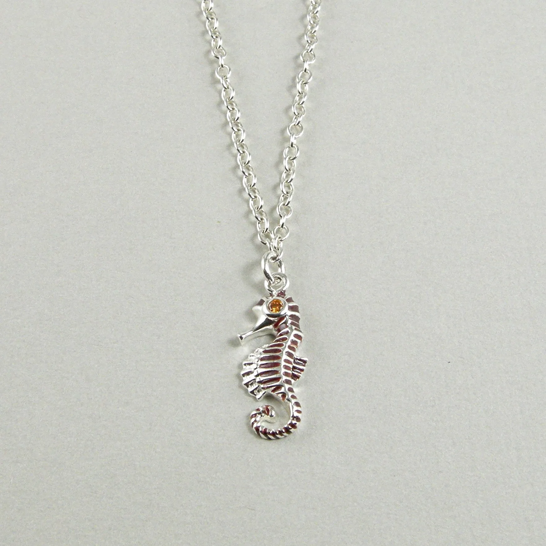 Sterling Silver Seahorse Anklet, Sea Creature Anklet