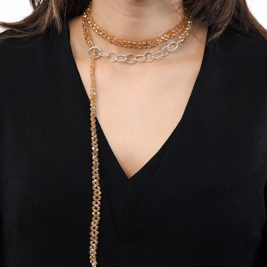 Stones Long Necklace