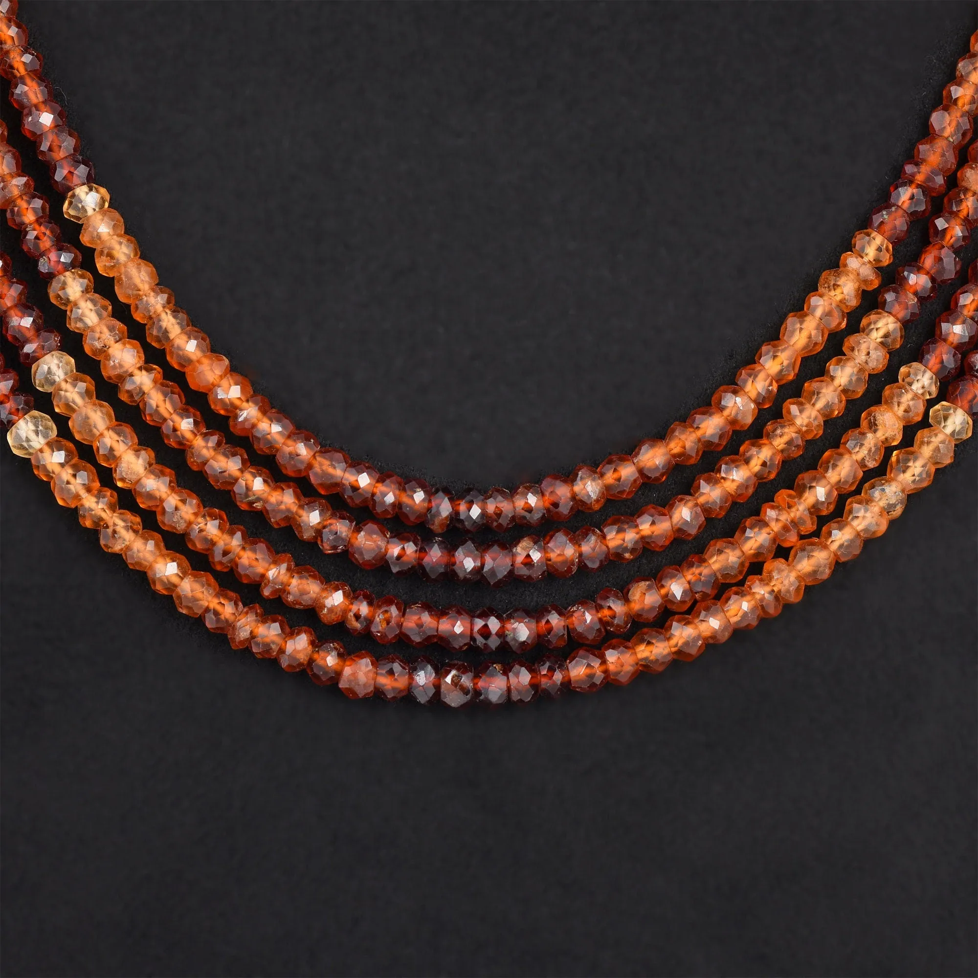 Sunshine Hessonite Beaded Necklace
