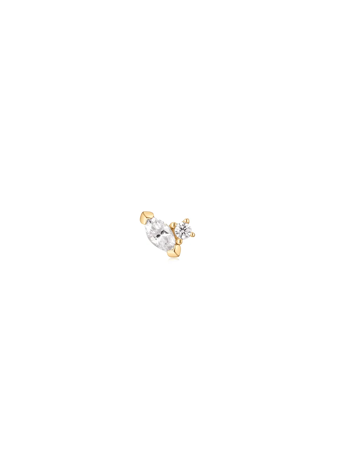 The Duet Cultured Diamond 9ct Solid Gold Stud Earrings