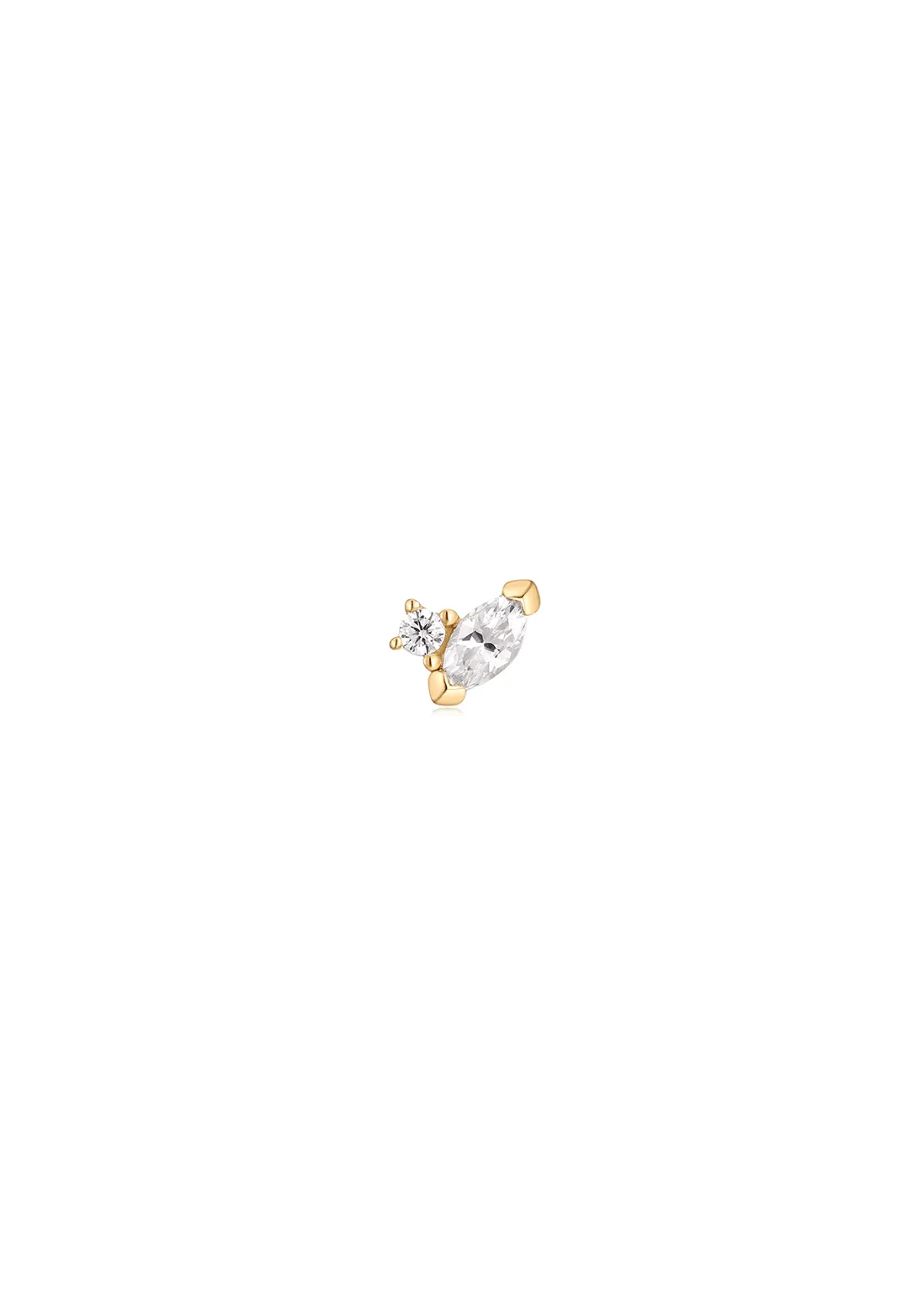 The Duet Cultured Diamond 9ct Solid Gold Stud Earrings