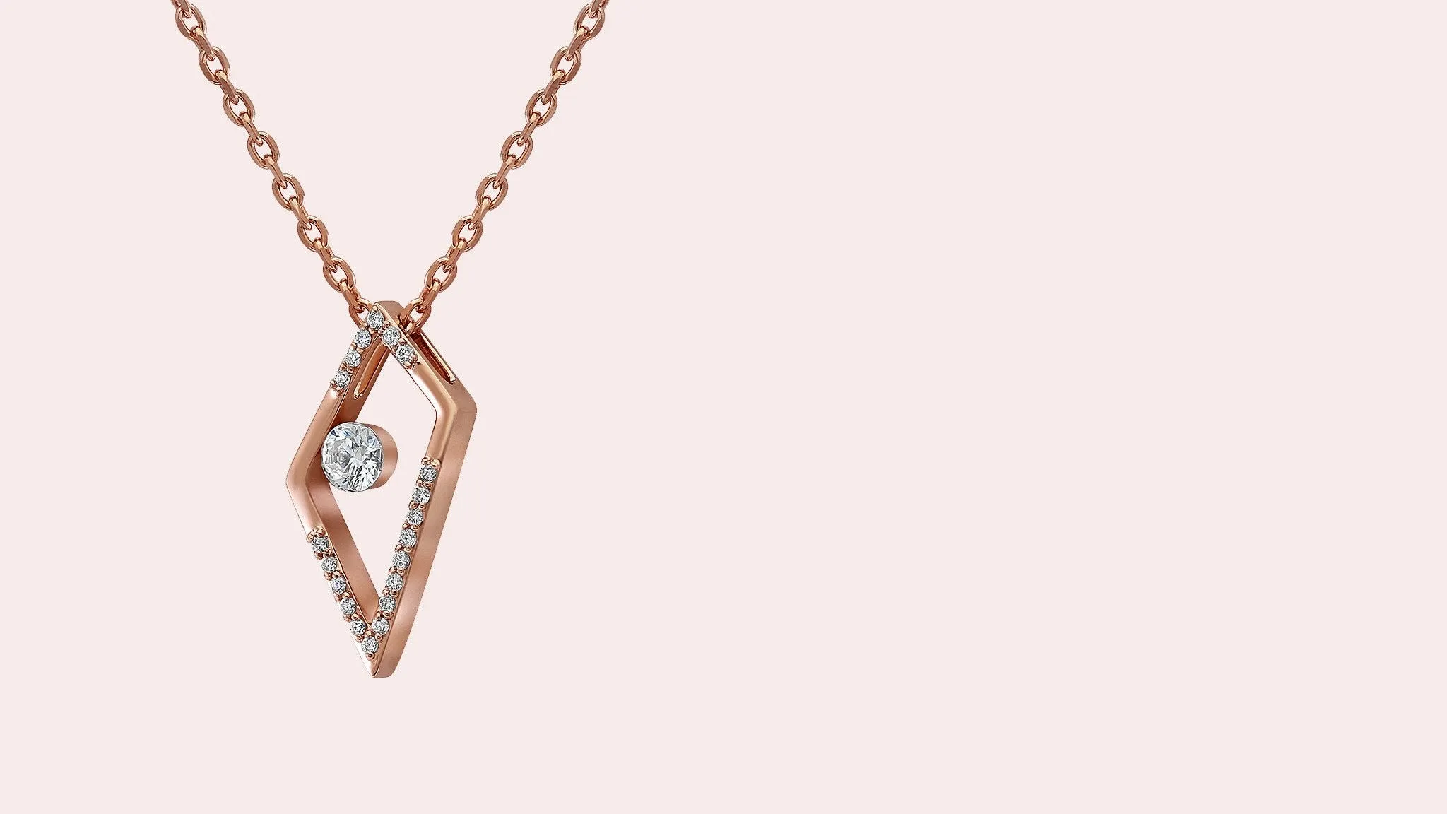 The Orion Floating Diamond Pendant