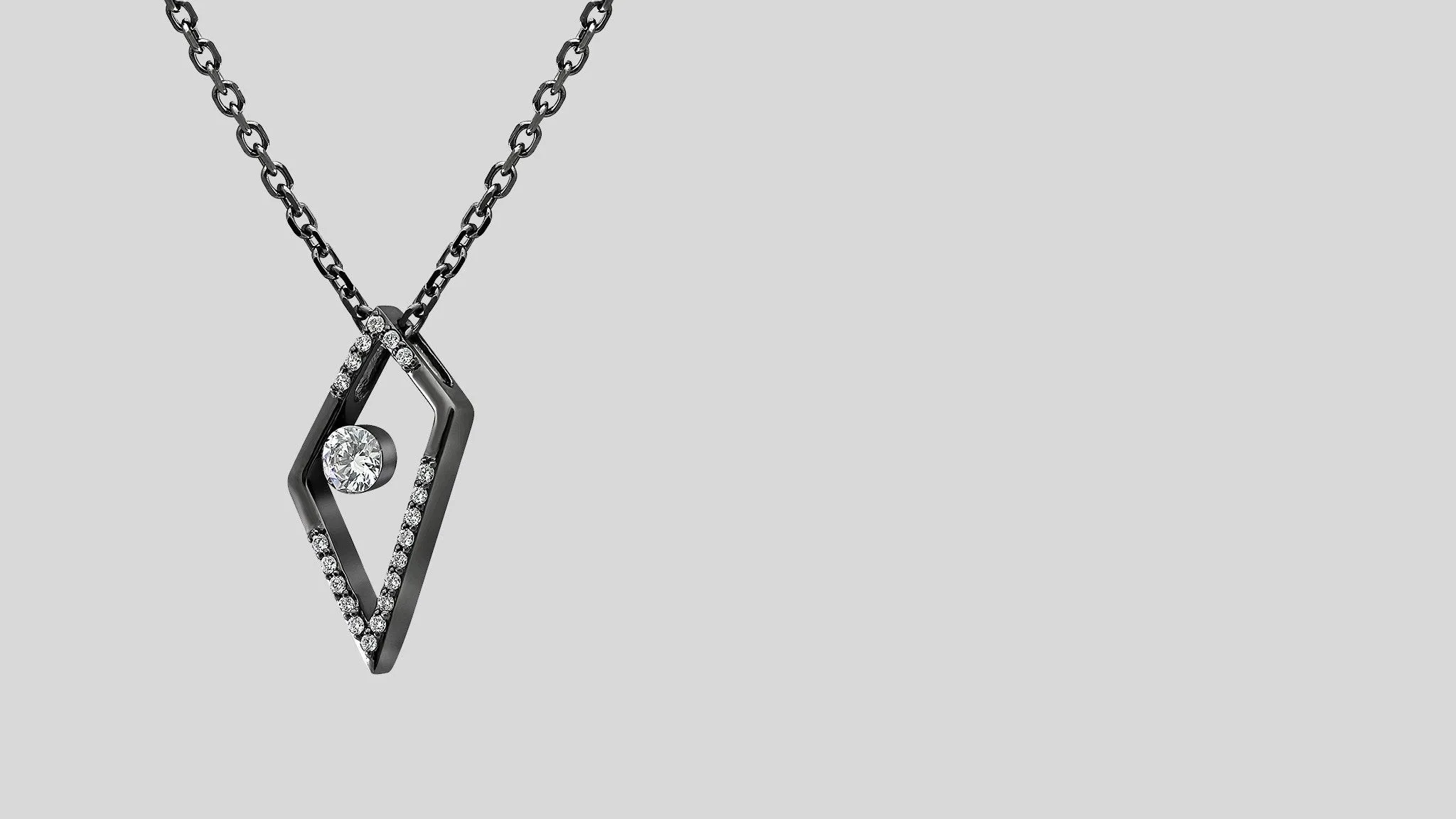 The Orion Floating Diamond Pendant