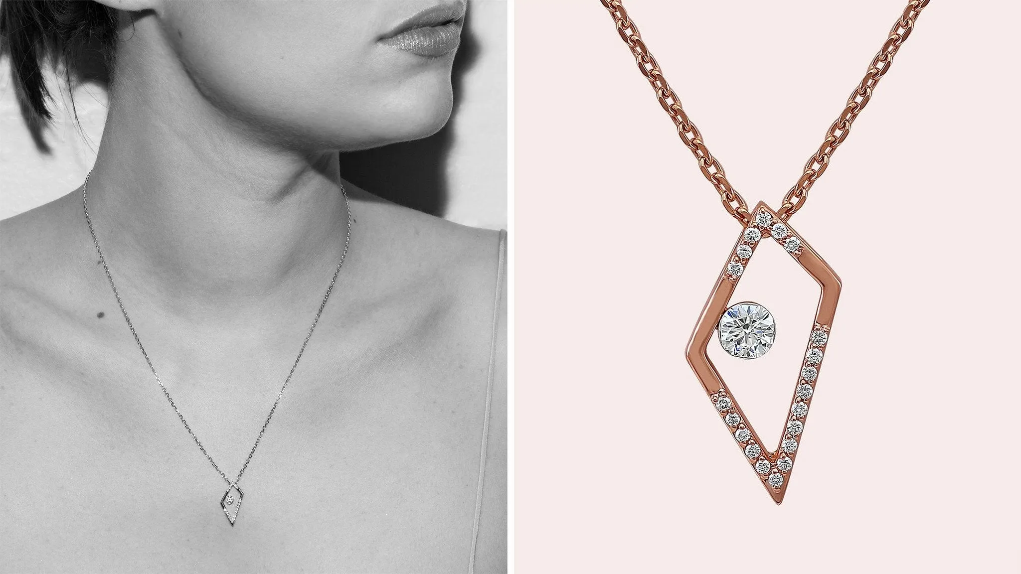 The Orion Floating Diamond Pendant