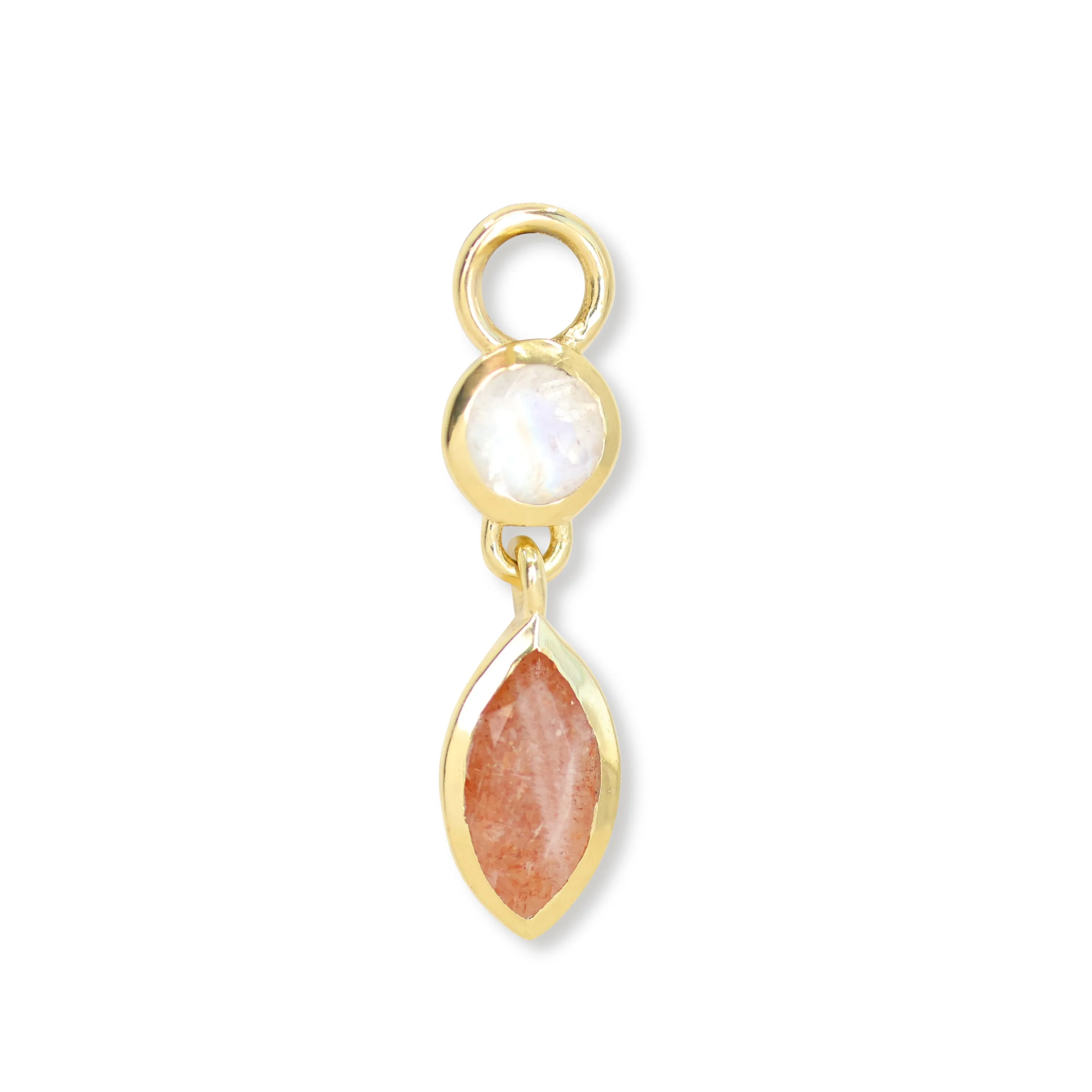 Thea Gold Sunstone Charm