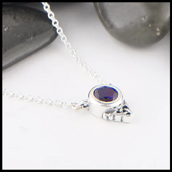 Trinity Necklace with Gemstones