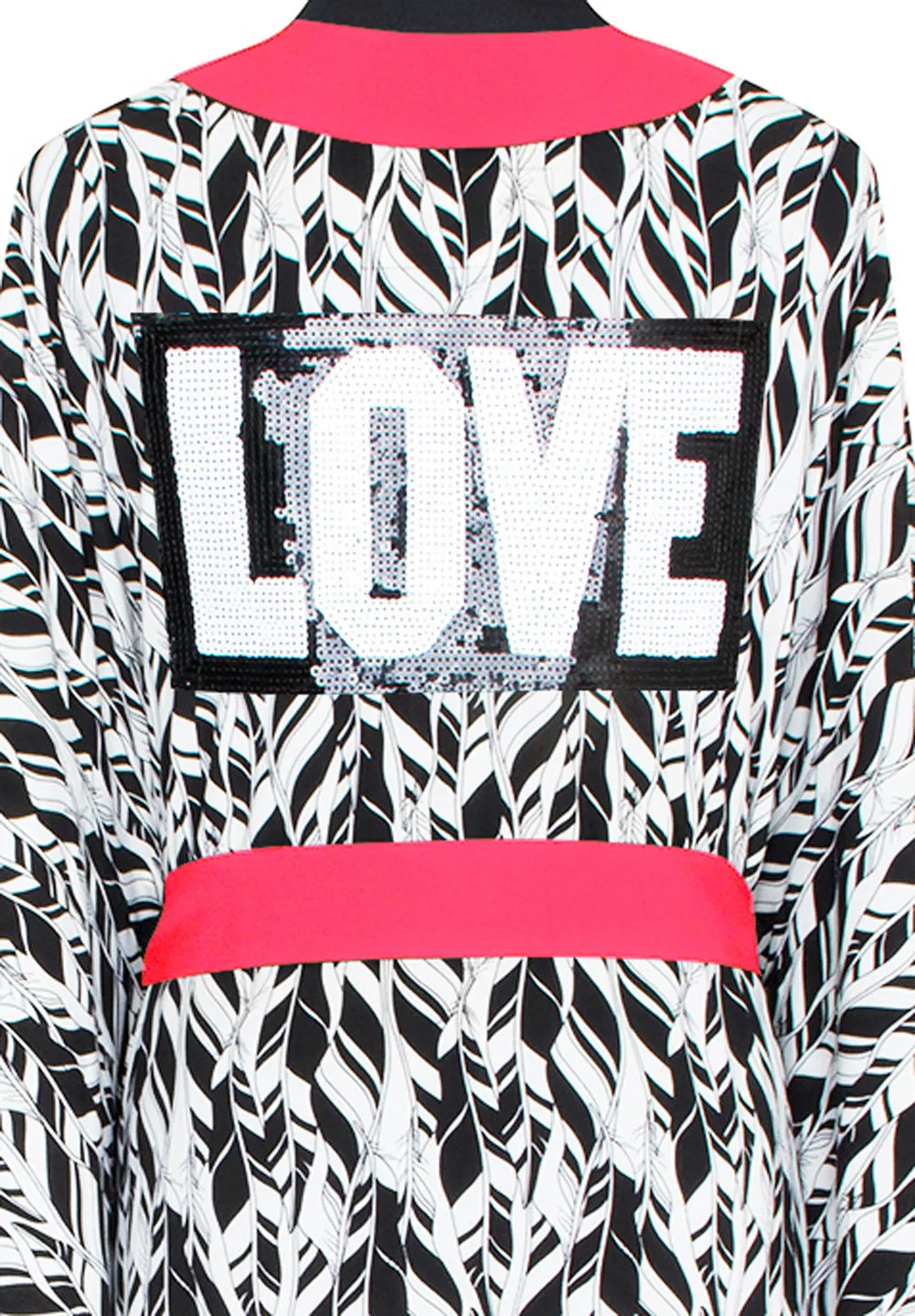 Tulum – Feathers Kimono Love (Neon Coral)