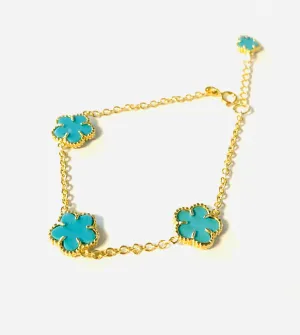 Turquoise Flower bracelet