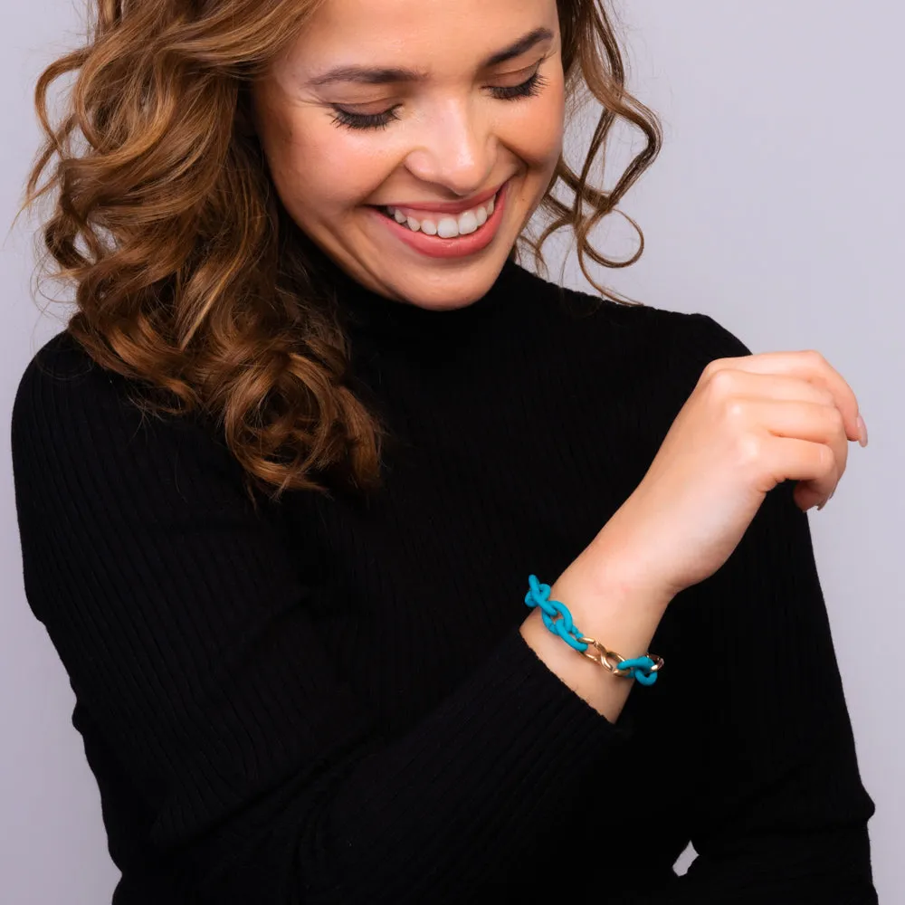 Turquoise Pop Bronze Bracelet